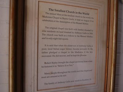 The Smallest Church in the World