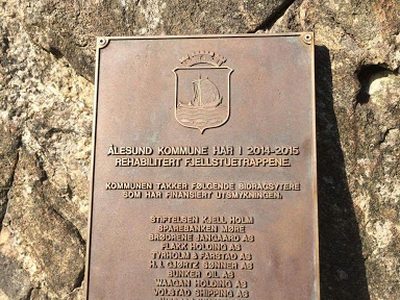 Alesund Kommune Har I 2014 - 2015 Rehabilitert FJellstuetrappene