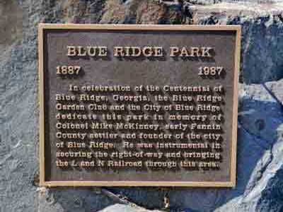 Blue Ridge Park 1887 ~ 1897