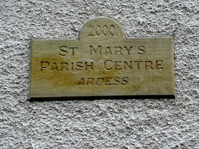 Plaque, St Mary's Parish Hall