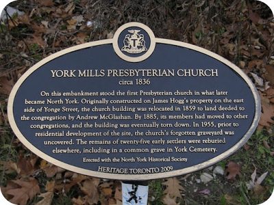 York Mills Presbyterian Church circa 1836