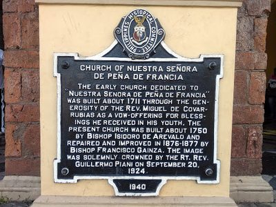 Church of Nuestra Señora de Peña de Francia historical marker