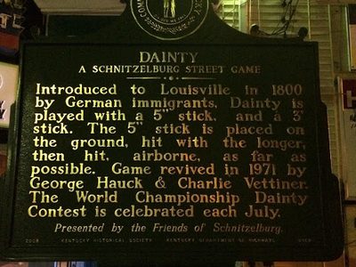 Dainty, A Schnitzelburg Street Game
