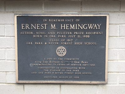 Ernest M. Hemingway, Class of 1917