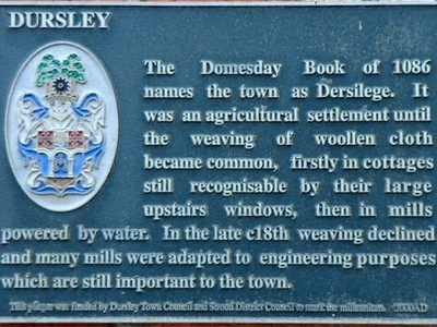 Dursley plaque, Hollis House, Dursley
