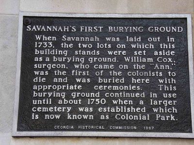 Savannah's First Burying Ground
