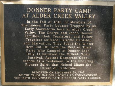 Donner Party Camp at Alder Creek Valley