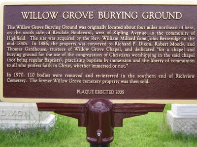 Willow Grove Burying Ground