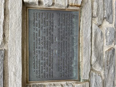 Mount Rushmore dedication plaque