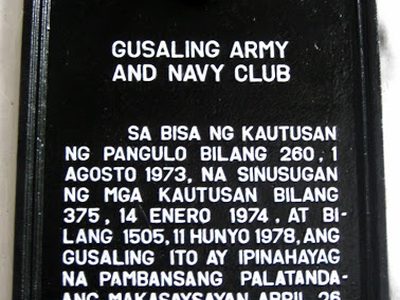 Army and Navy Club Building historical marker