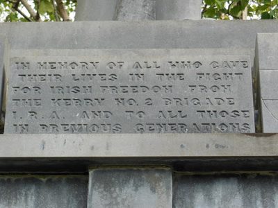 IRA Memorial on St Anne's Road, Killarney