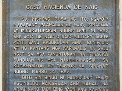 Casa Hacienda de Naic historical marker