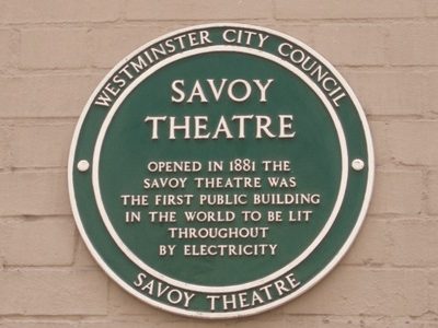 Savoy Theatre Electric Lighting
