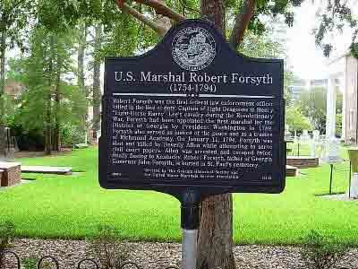 U.S. Marshal Robert Forsyth (1754-1794)