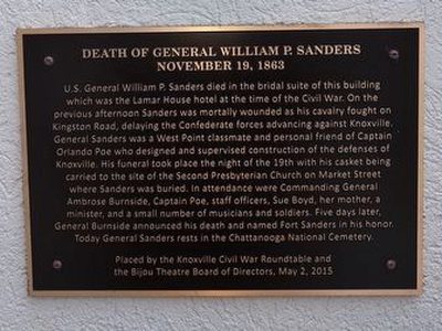 Death of General William P. Sanders