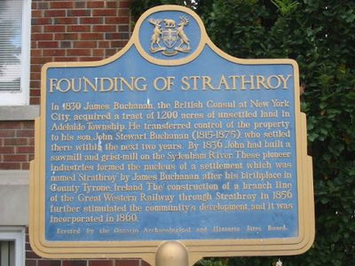 Founding of Strathroy