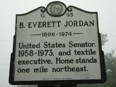 B. EVERETT JORDAN 1896-1974