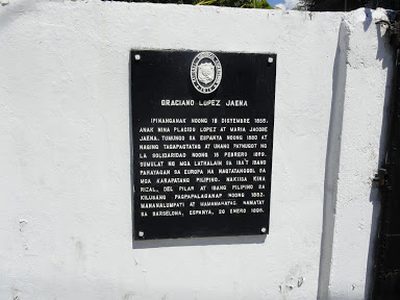Graciano Lopez Jaena historical marker