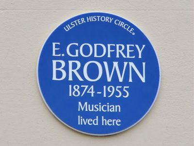 E Godfrey Brown plaque, Holywood