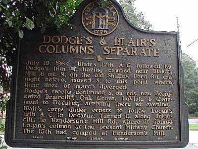 Dodge's &amp; Blair's Columns Separate