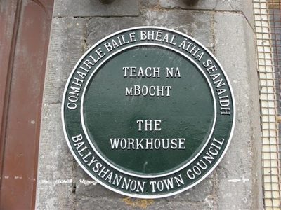 Teach na mBocht (The Workhouse) plaque