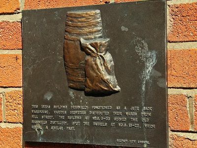 Plaque, Hill Street, Belfast