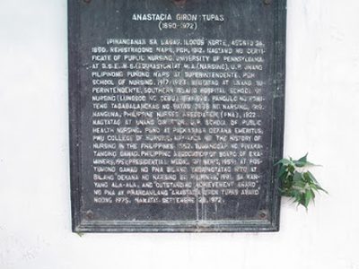 Anastacia Giron-Tupas historical marker
