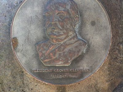 President Grover Cleveland marker at Mililani Mall, Honolulu