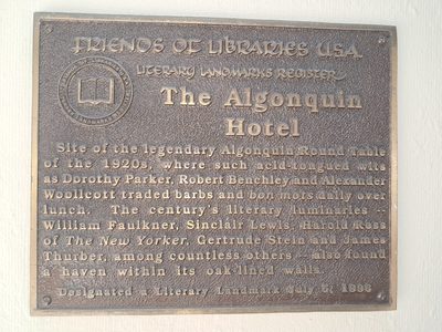The Algonquin Round Table