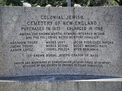 Colonial Jewish Cemetery of New England