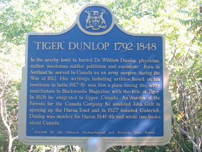"Tiger" Dunlop 1792-1848