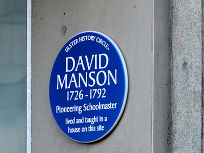 David Manson plaque, Belfast