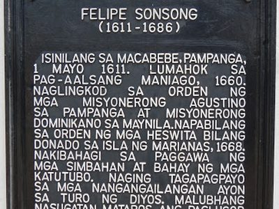 Felipe Sonsong historical marker