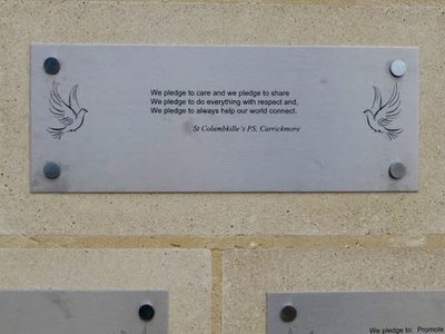 Peace pledge, St Columbkille's PS, Carrickmore