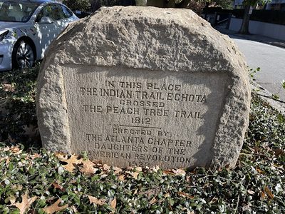 The Indian Trail Echota Crossed The Peach Tree Trail