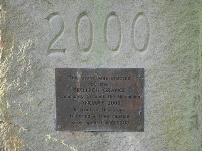 Plaque on Millennium Stone