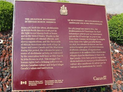 The Abolition Movement in British North America