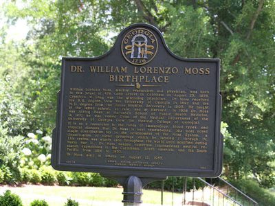 Dr. William Lorenzo Moss Birthplace