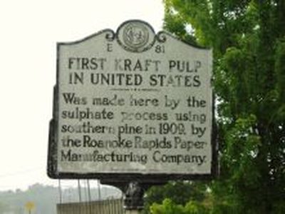 FIRST KRAFT PULP IN UNITED STATES