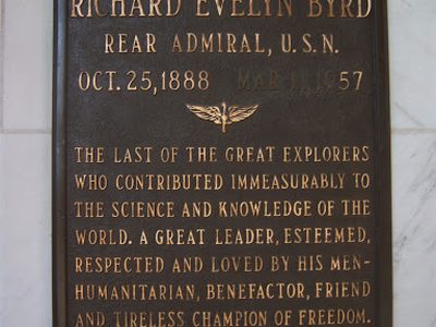 Richard Evelyn Byrd Memeorial Plaque  - Portal of the Folded Wing