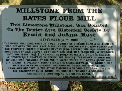 Millstone from the Bates Flour Mill