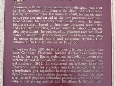 Charles Edward Poulett Thomson Baron Sydenham 1799-1841