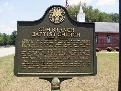 Gum Branch Baptist Church