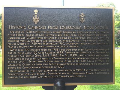 Historic Cannons from Louisbourg, Nova Scotia