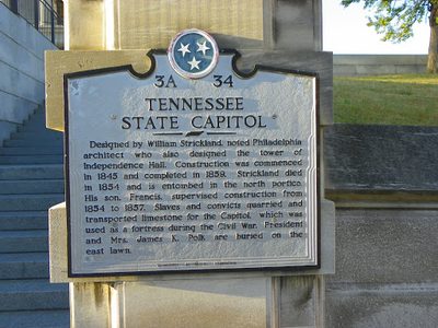 Tennessee State Capitol Historical Marker