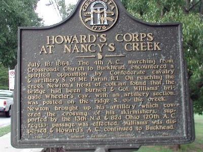 Howard's Corps at Nancy's Creek