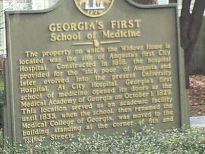 Georgia’s First School of Medicine