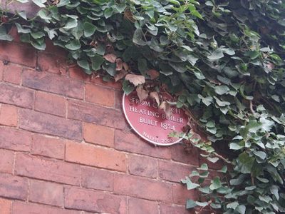 Plaque on chimney