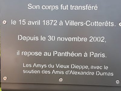 The first grave of Alexandre Dumas