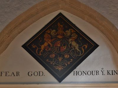 Great Casterton: The church of St. Peter and St. Paul: George II coat of arms